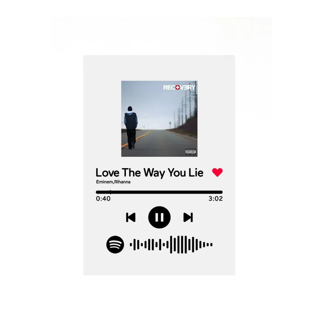 Personalized Spotify Song Frame