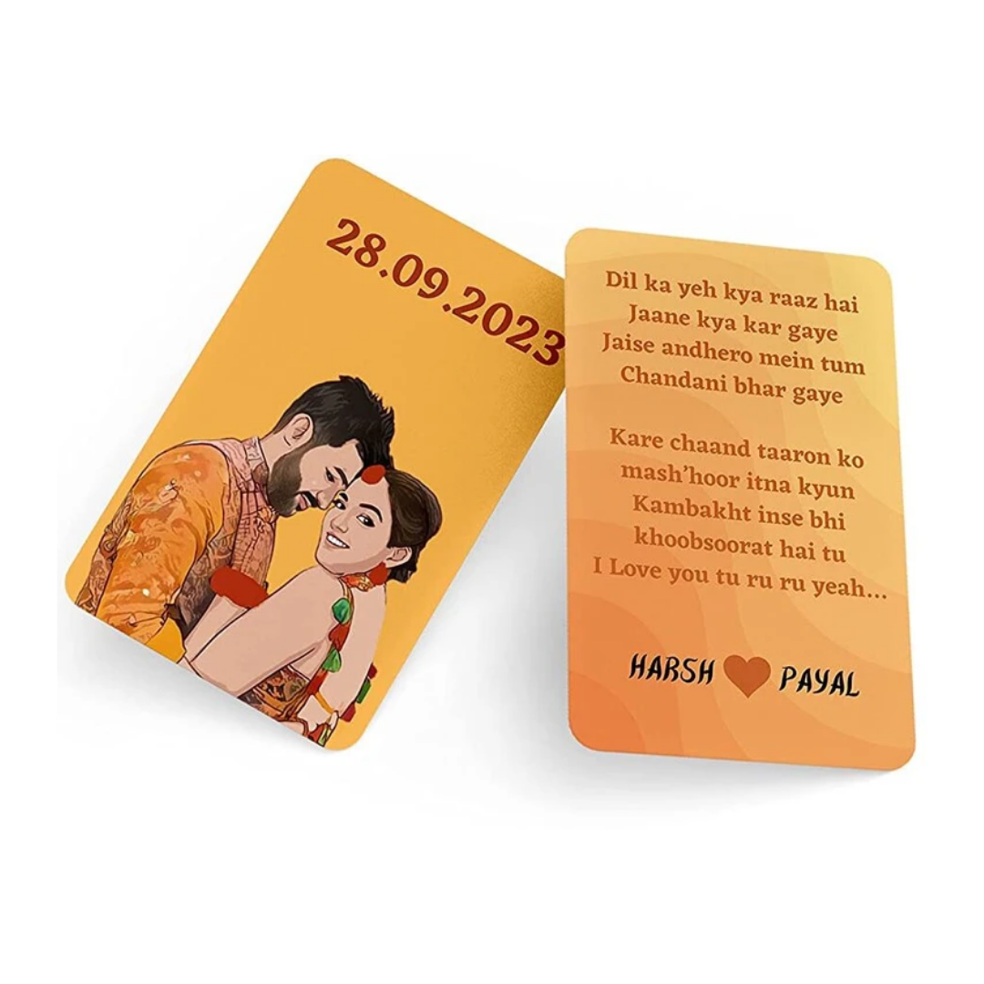 Customized Wallet Card – A Pocket-Sized Memory
