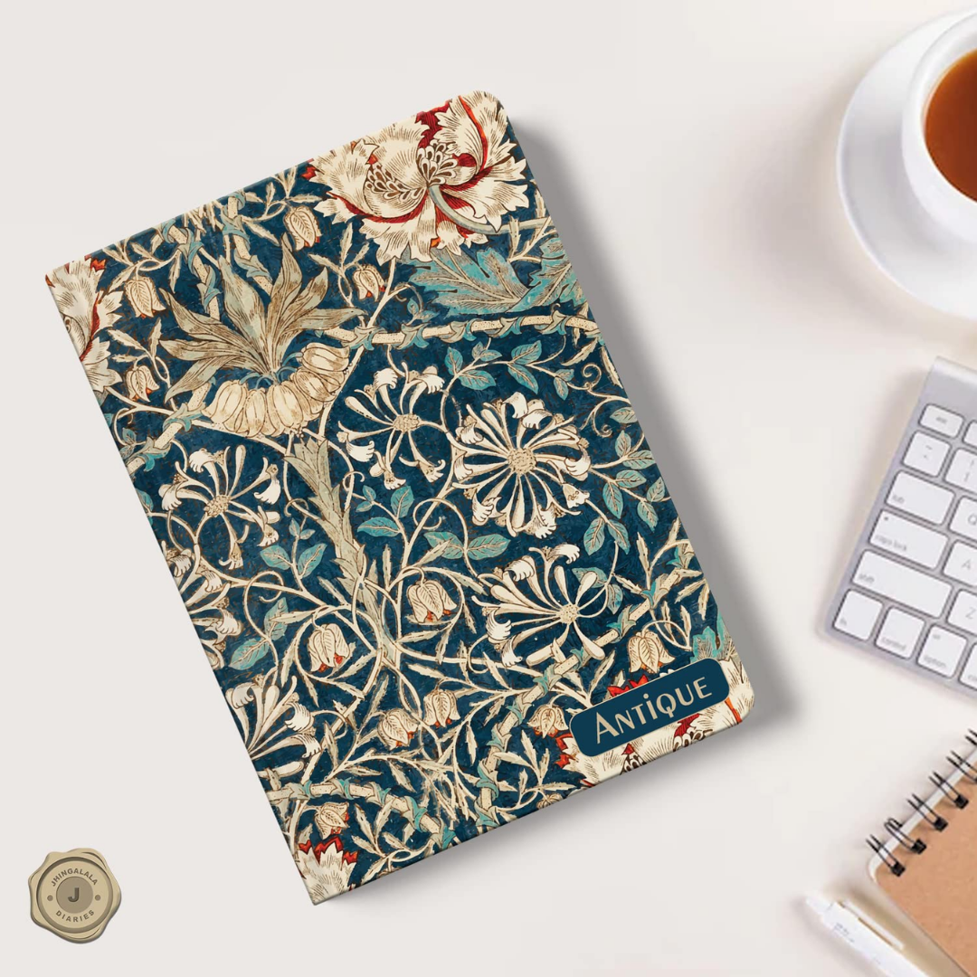 Jhingalala Hardbound Personal Diary - Antique Floral