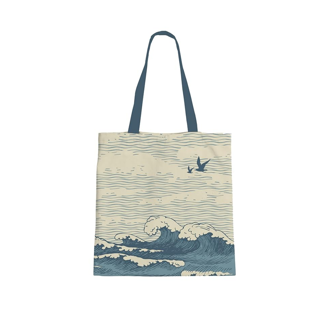 The Purple Tree – Ocean Theme Cotton Tote Bag