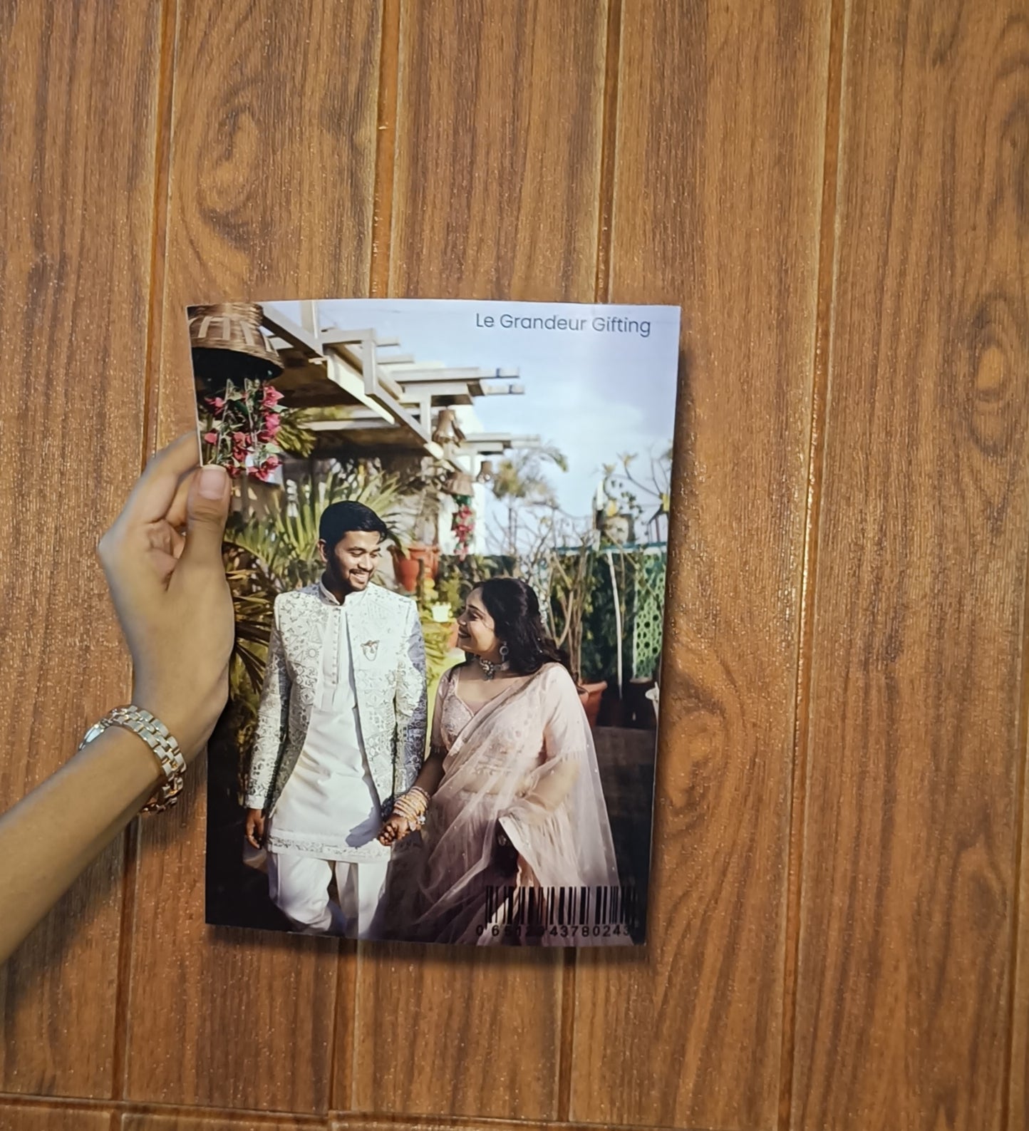 Custom Pre-Wedding Photo Magazine, personalised with your photos and messages. Ideal as a wedding gift, keepsake, or stylish album alternative.