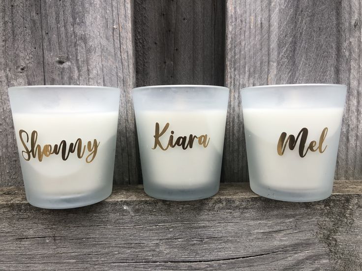 Personalized Vanilla Scented Candle with Name – Custom Initial Jar Candle Gift