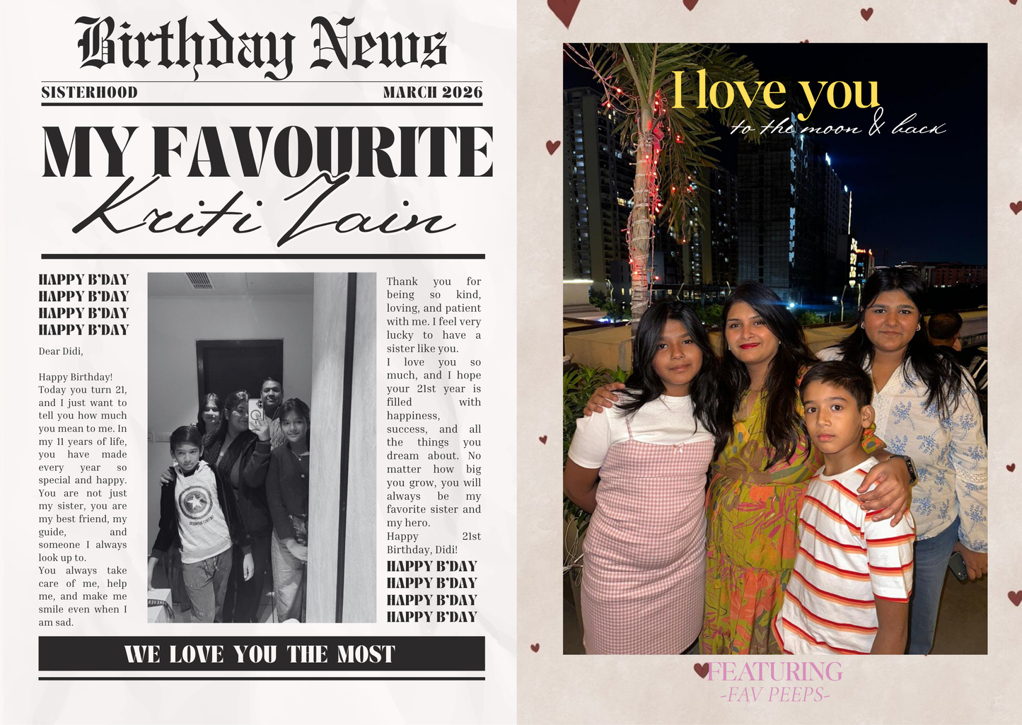 The Star of Today Birthday Magazine | Personalized Gift
