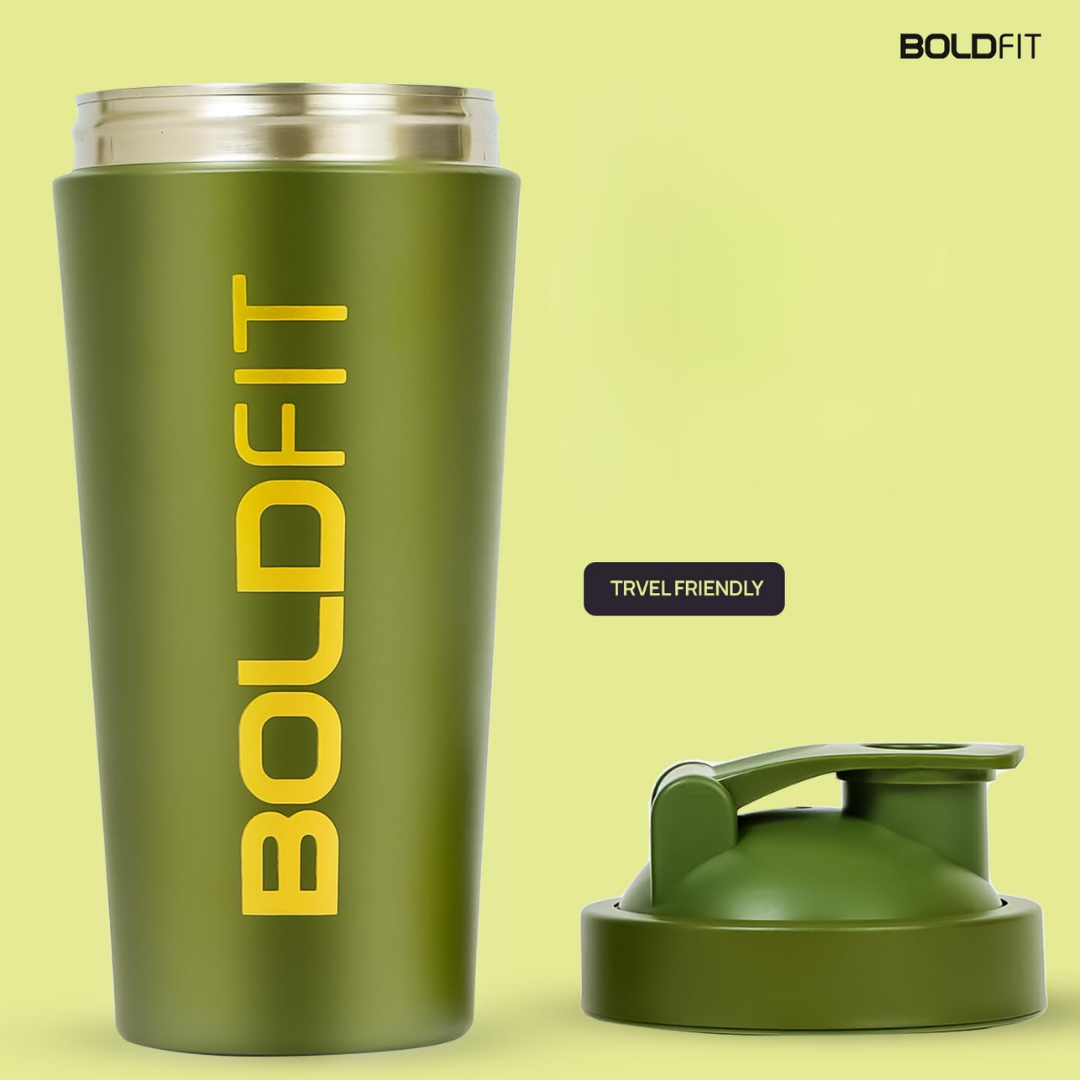 Boldfit Stainless Steel Gym Shaker Bottle