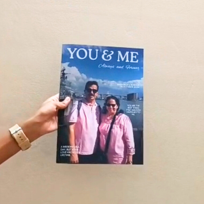 Personalized Anniversary Magazine – Custom Love Story Keepsake with Photos & Messages