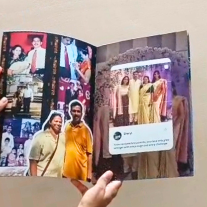 Personalized Anniversary Magazine – Custom Love Story Keepsake with Photos & Messages