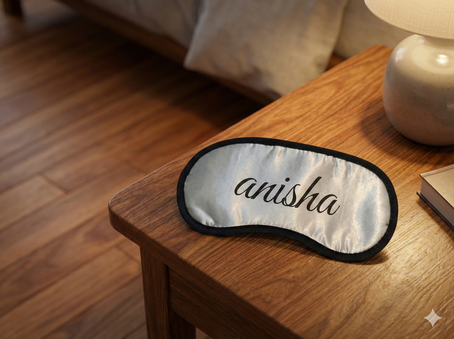 Personalised Satin Eye Mask – Custom Name Sleep Mask for Gifting