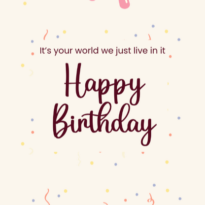 Birthday Bash Sleeve - Happy Birthday !