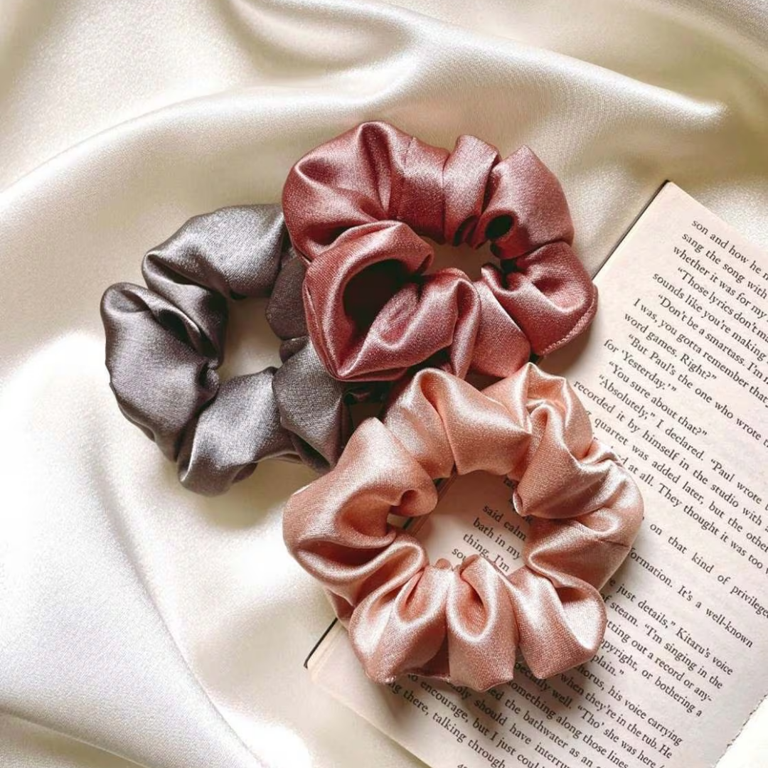 Luxury Silk Scrunchie Duo