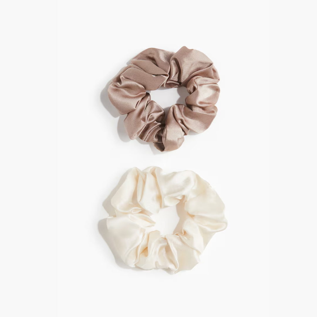 Luxury Silk Scrunchie Duo