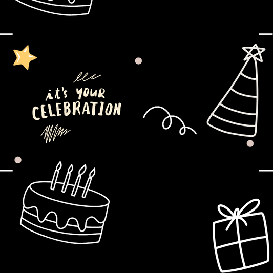 Midnight Sparkle Sleeve - Happy Birthday !