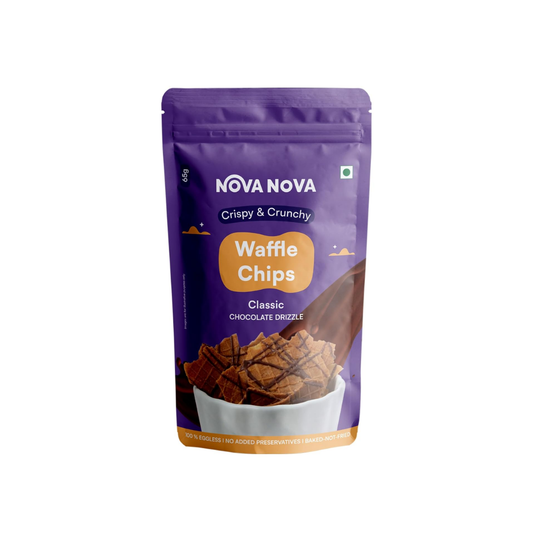 Nova Nova Waffle Chips – Classic with Chocolate Drizzle