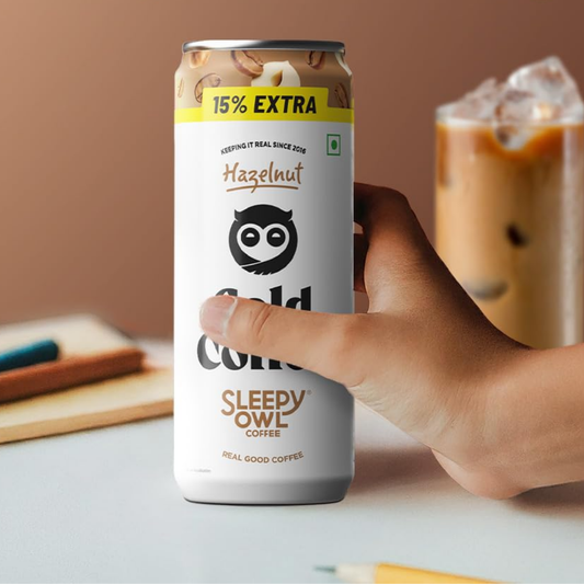 Sleepy Owl Hazelnut Cold Coffee