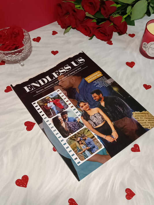 Personalised Netflix-Inspired Couple Magazine| Valentine’s Day Edition (A4, 12 Pages)
