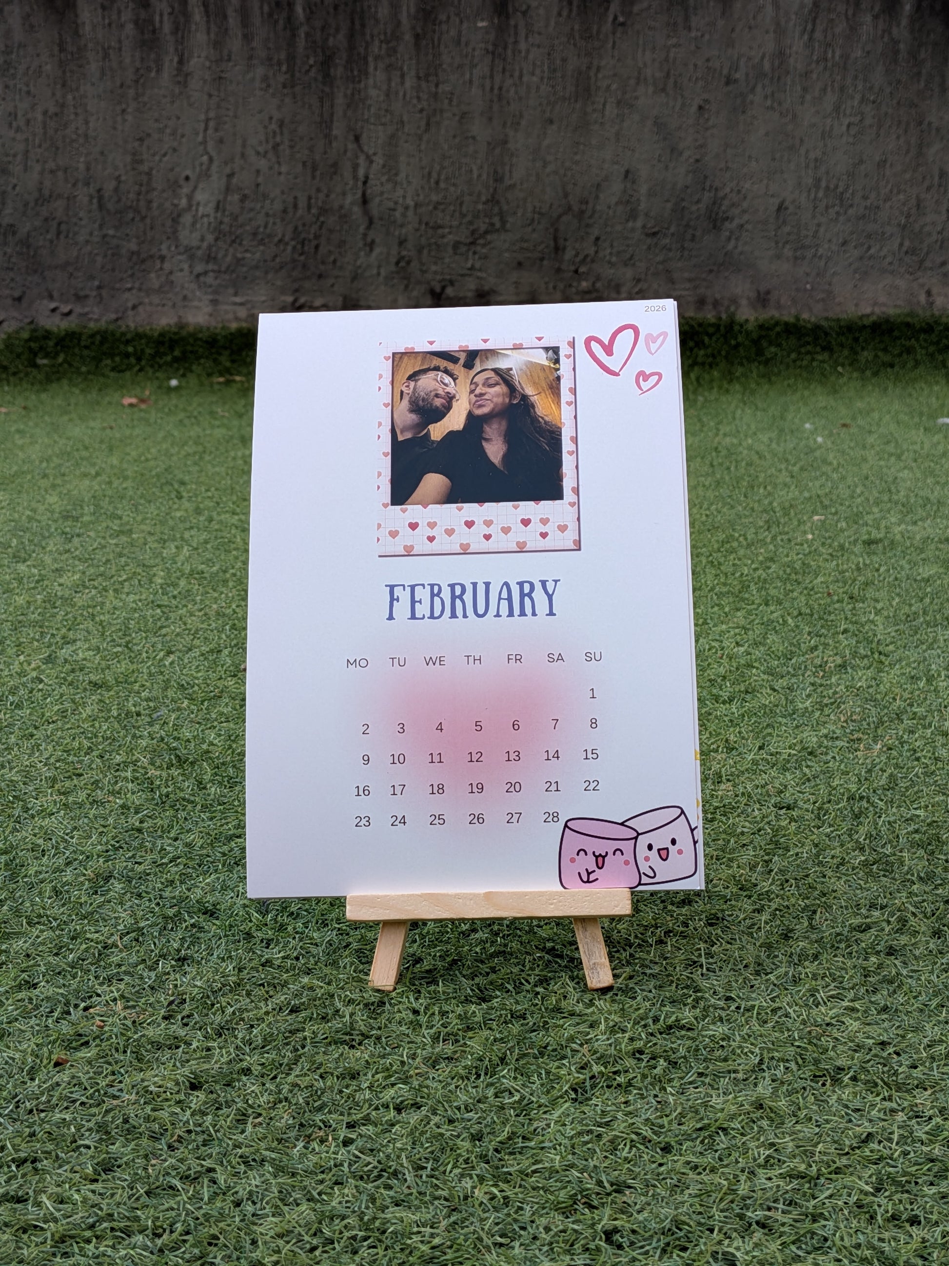 Couple Personalised Calendar 2026