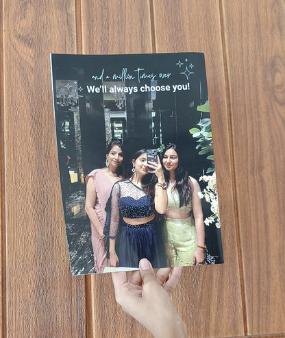 Custom Birthday Magazine with 15–20 photos and personalised messages. Perfect for milestone birthdays, friends, partners, and memorable keepsakes. Dubai
